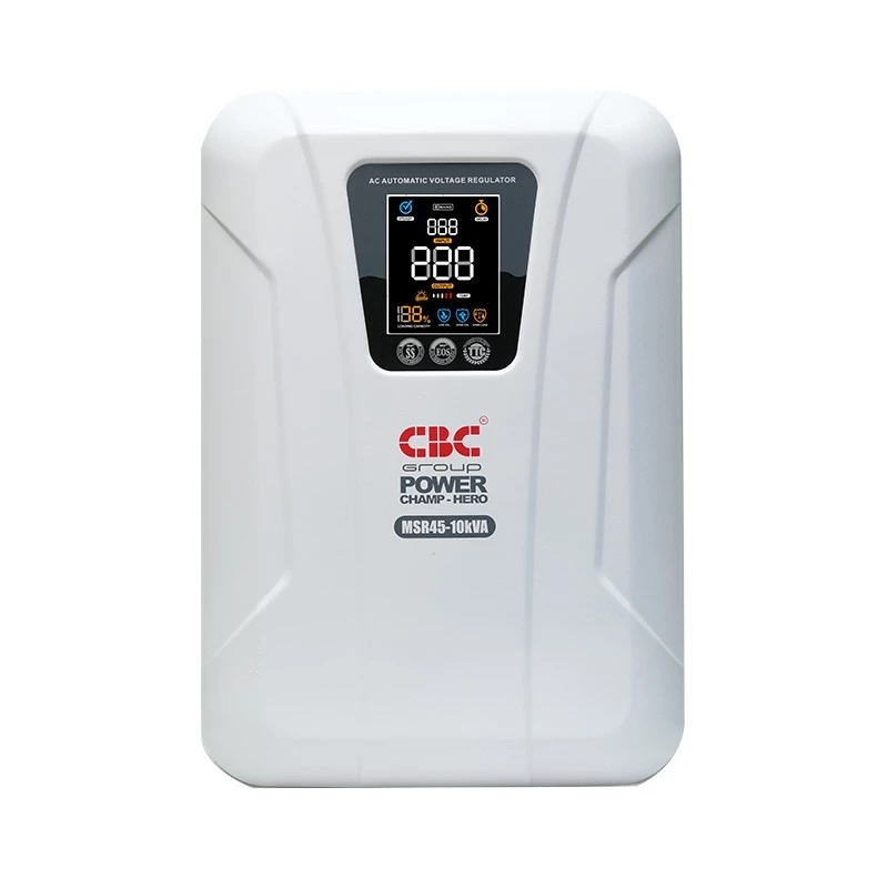 CBC MSR70-10KVA (SINGLE PHASE) Stabilizer เครื่องปรับแรงดันไฟฟ้า จอแดงผล LED ระบบ Manual MSR70 10KVA