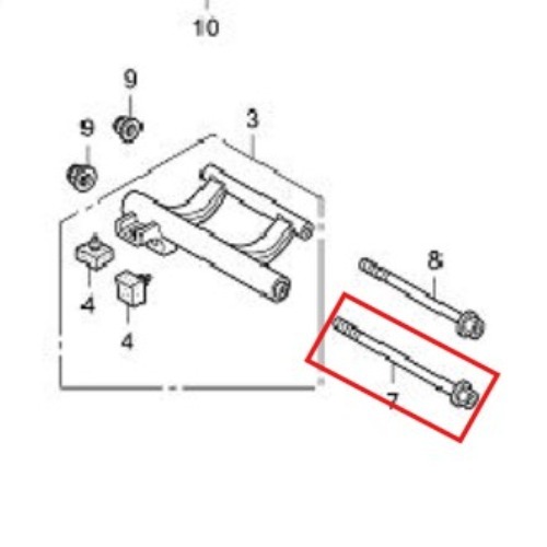 โบ้ลท์หน้าแปลน, 10x270 90105-KVY-900
