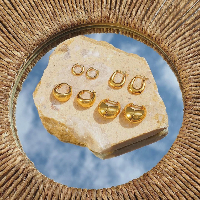 SHEPENDENCE ต่างหูห่วง CLASSIC 8 mm Minimal มินิมอลคลาสสิก ขนาด 8 มม. - รูปที่ 7