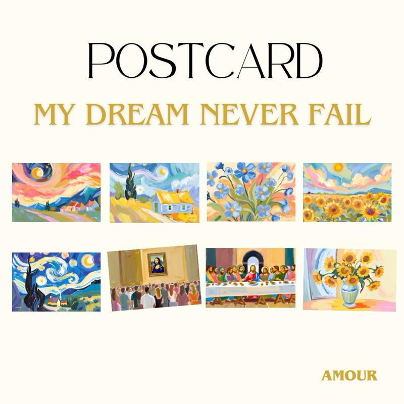 POSTCARD MY DREAM NEVER FAIL COLLECTION by AMOUR