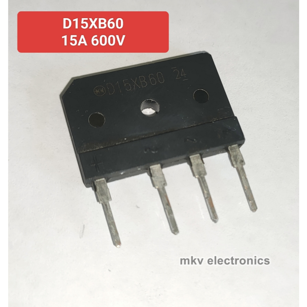 บริดส์ไดโอด  D15XB60 15A 600V (สินค้ามือสอง) Bridge Diode