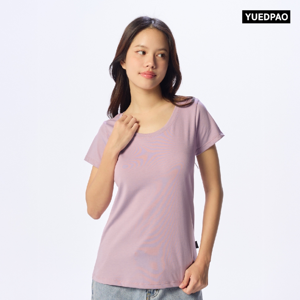 Yuedpao Ultrasoft Non-Iron [ใหม่ล่าสุด] เสื้อยืดคอกลมผู้หญิง ไม่ย้วย ไม่หด ไม่ต้องรีด ผ้านุ่ม ไม่ขึ้นขุย Set Candy - รูปที่ 6