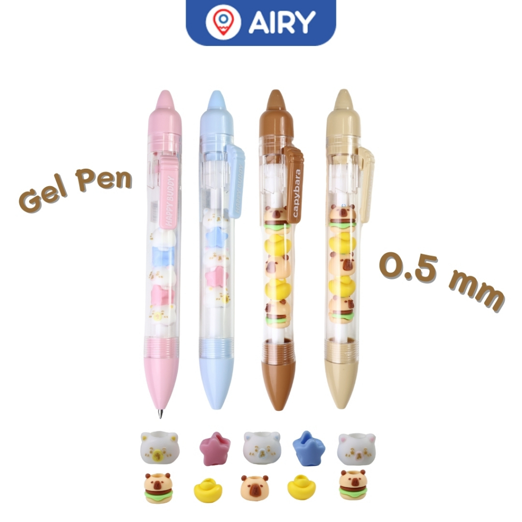 ปากกาเจล ปากกาเจลลบได้ลายแฟนซี หมึกน้ำเงิน เส้น 0.5 หมึกลื่น ลบง่าย(แพ็ค 1 ด้าม) รุ่น YML-630 / 633