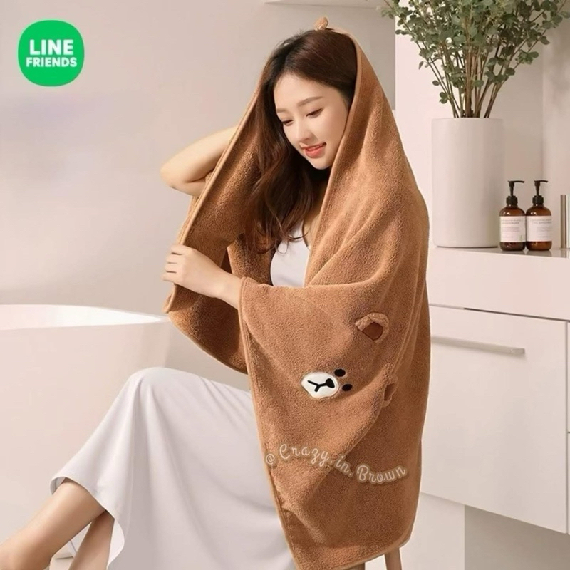 พร้อมส่ง 🤎ผ้าขนหนูหมีบราวน์ ผ้าเช็ดตัว