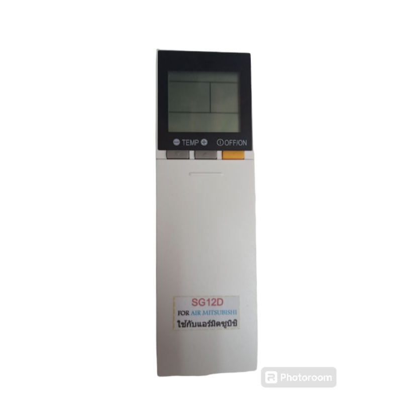 Remote Air Mitsubishi SG12D รีโมท์แอร์ ใช้งานง่ายแค่ใส่ถ่านก็สามารถใช้งานได้เลย