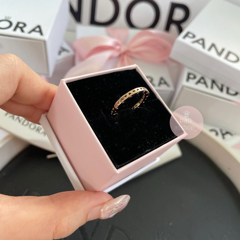 (ของแท้100%)Pandora rose ring แหวนโลโก้โรส