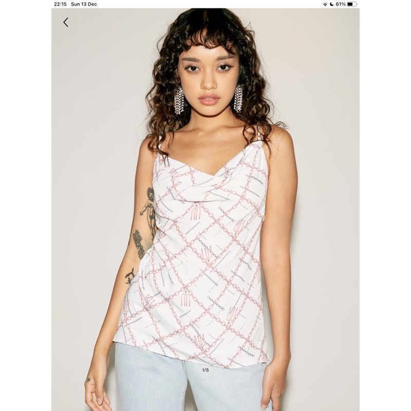 สายเดี่ยว pomelo x milin size s มือ2