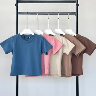 Atipashop - BECCA TOP เสื้อยืด แขนสั้น คอกลม ผ้ายืด เนื้อยุ้มเด้ง ใส่สบาย