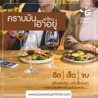 กรีนพลัส น้ำยาเช็ดโต๊ะอาหาร ขนาดแกลลอน 3,800 มล.