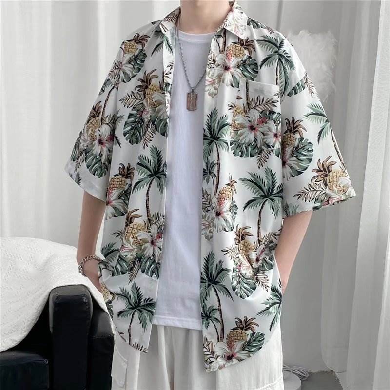 เสื้ิอฮาวาย เชิ้ตเเขนสั้น เสื้อเชิ้ต เสื้อแฟชั่น ลายใหม่ล่าสุดใส่สบาย M-3XL มีของพร้อมส่งราคาถูกสุดๆ 08