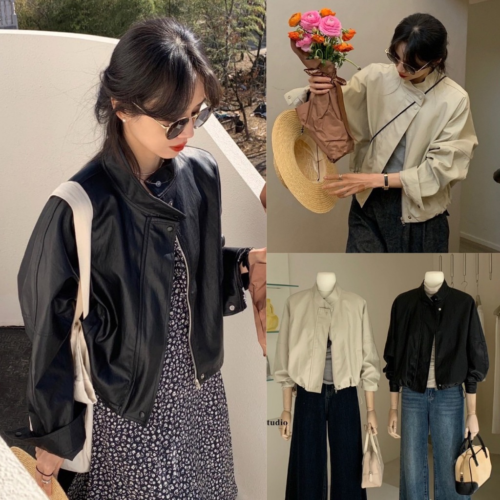 W3365 เสื้อแจ๊คเกต งานดีมากๆ พรีเมี่ยมสุดๆ มีซับในทั้งตัว แฟชั่นเกาหลี TAG WG.WE