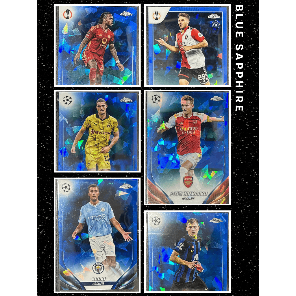 SET Sapphire Blue Ice : JOAO FELIX, Odegaard, Garnacho, RODRI, Sabitzer