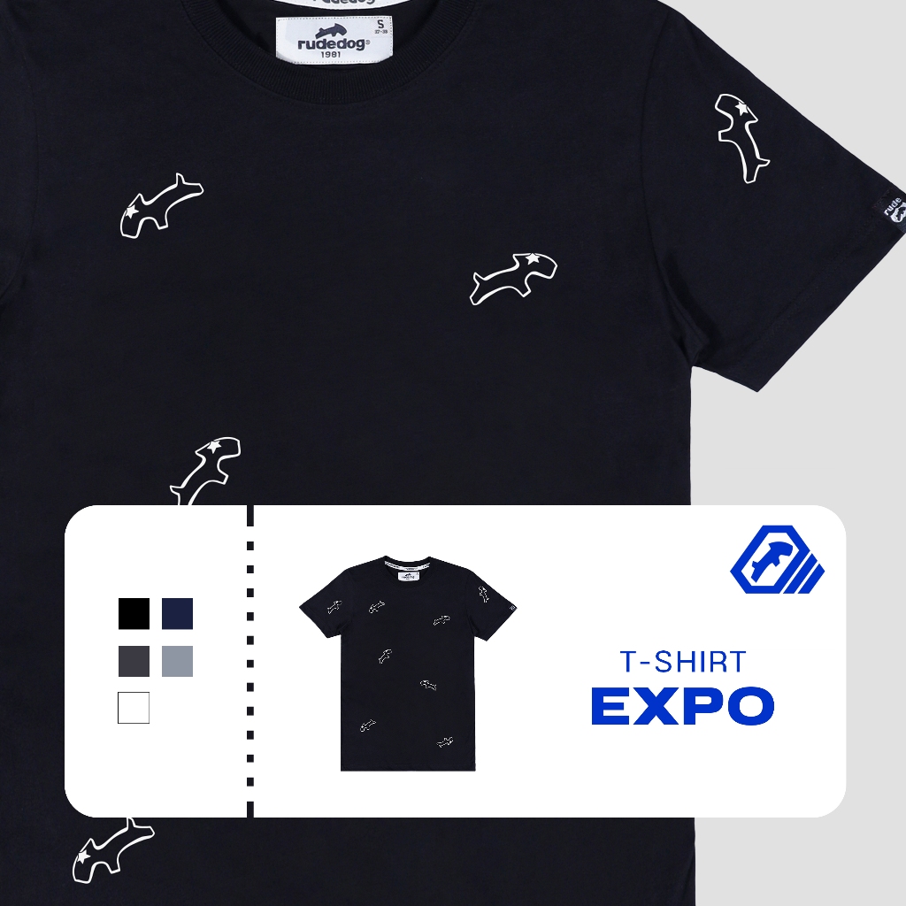 เสื้อยืด แบรนด์ RUDEDOG นุ่มตัวท็อป รุ่น EXPO
