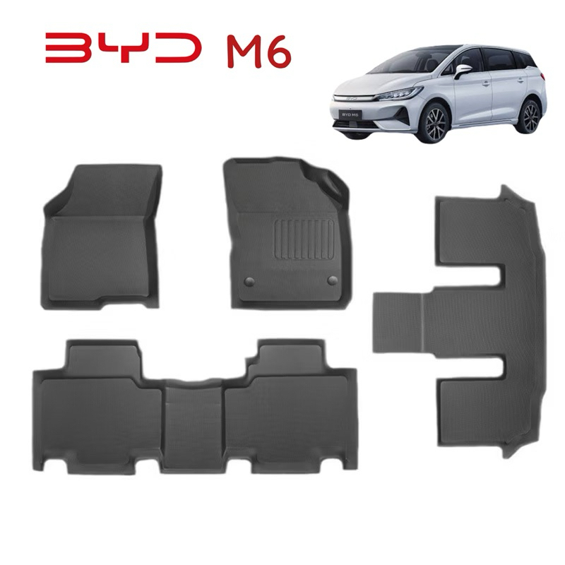 BYD M6 พรมปูพื้นรถยนต์ พรมปูพื้นรถยนต์เข้ารูป พรมปูพื้น XPE สำหรับ BYD M6
