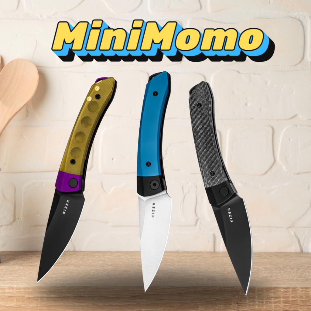 Kizer Mini Momo มีดรุ่นใหม่ล่าสุด มีดทำครัวแบบพับขนาดเล็กสำหรับใช้กลางแจ้งและพกพาสะดวก