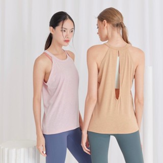 PENNY |  Nate Tank เสื้อกล้ามออกกำลังกาย หลังเจาะช่อง  ทรงสว…