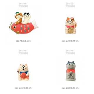 [พิเศษซื้อ 5 แถม 1] ชุดที่ 11 โมเดลแมวจิ๋วนำโชค 😻 ชุดแมวนำโชคสองชั้น 💰