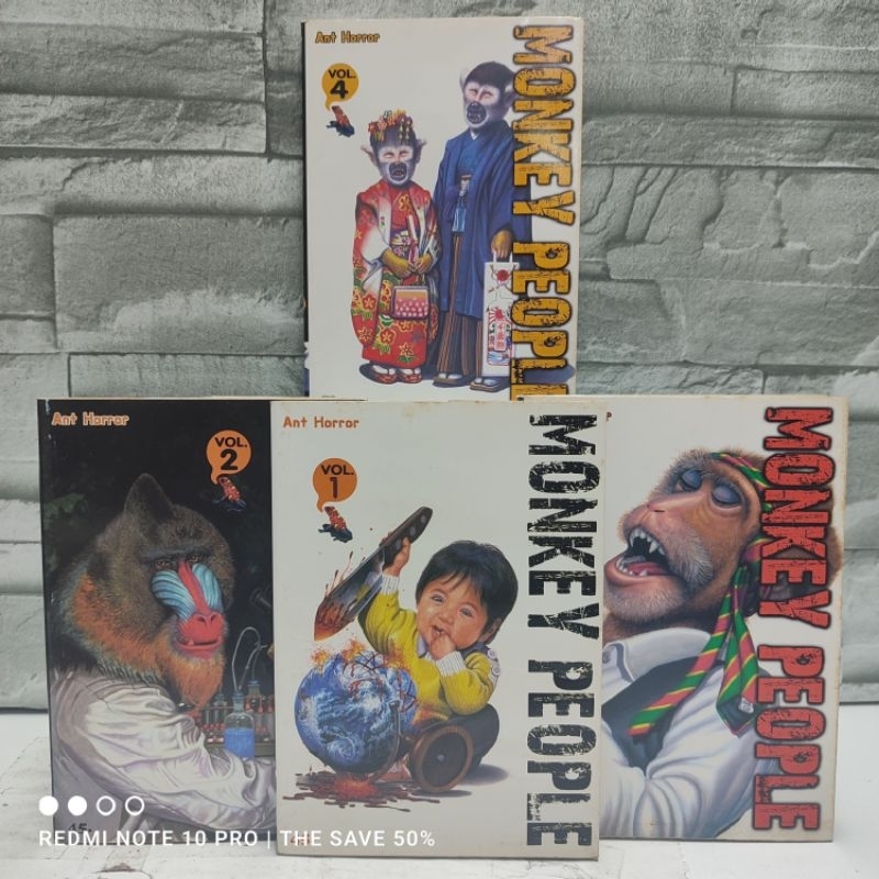 😃😍🤩🤩:หนังสือการ์ตูน:เรื่อง: MONKEY PEOPLE 1-4ไม่จบ ชุด(Y7961)