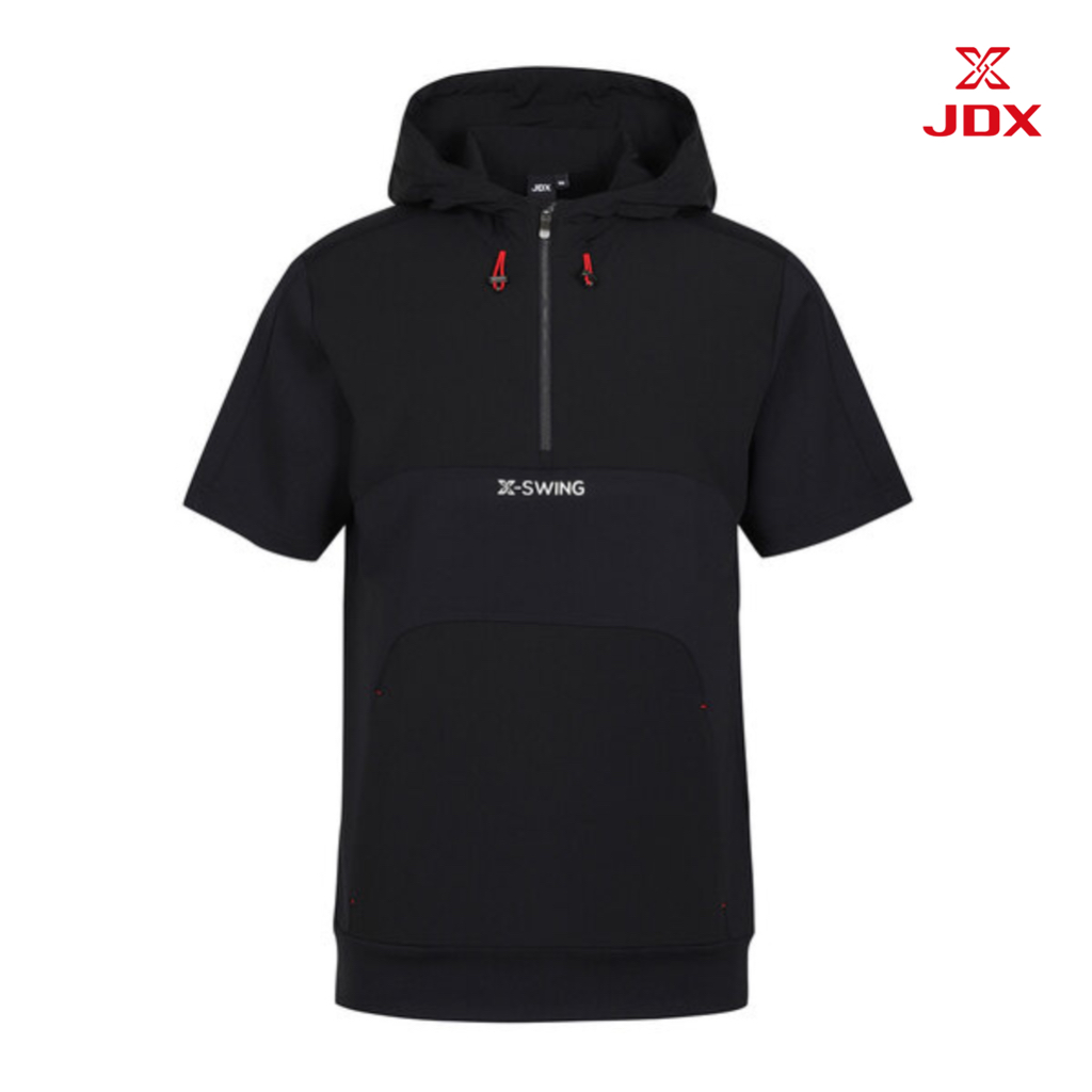 JDX Golf เสื้อชายสีดำมีฮู้ด