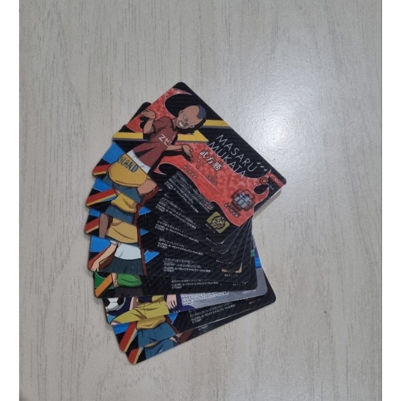inazuma eleven license เซตละ 9 ใบ ตามภาพ