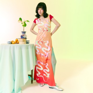 BLACKDOG BKK - Lunar2502- Mini heart maxi dress - เดรสกี่เพ้…