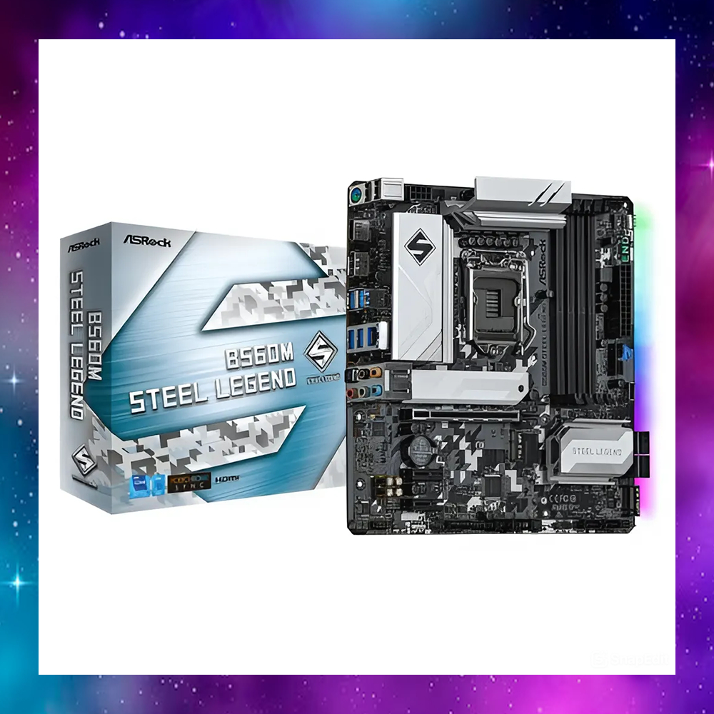 MAINBOARD (เมนบอร์ด) 1200 ASROCK B560M STEEL LEGEND GEN10-11 ใช้งานปกติ