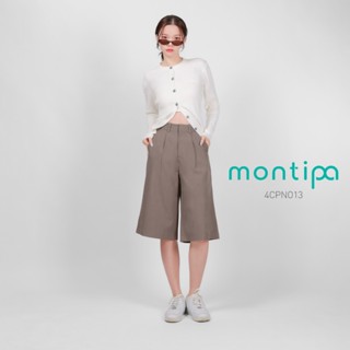 Montipa กางเกงสี่ส่วน ตะขอและซิปหน้า ผ้า Comfort 4CPNO13