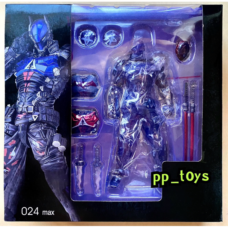Amazing Yamaguchi No.024 Arkham Knight 1:12 DC Revoltech Kaiyodo 6” figure (ko.)