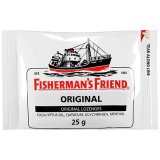 Fisherman's Friend ลูกอมฟิชเชอร์แมนส์ เฟรนด์ เม็ดอมบรรเทาอาการเจ็บ ทุกรสชาติ ขนาด 25 กรัม/ซอง
