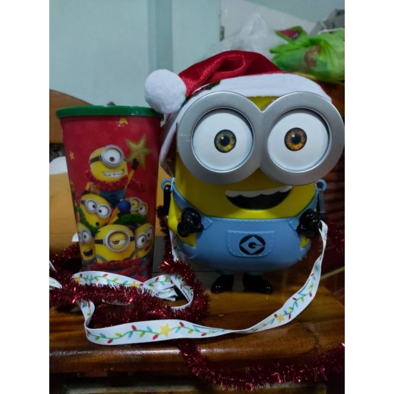 ชุดถังป๊อบคอร์นคู่แก้วน้ำมินเนี่ยน (SF Cinema)