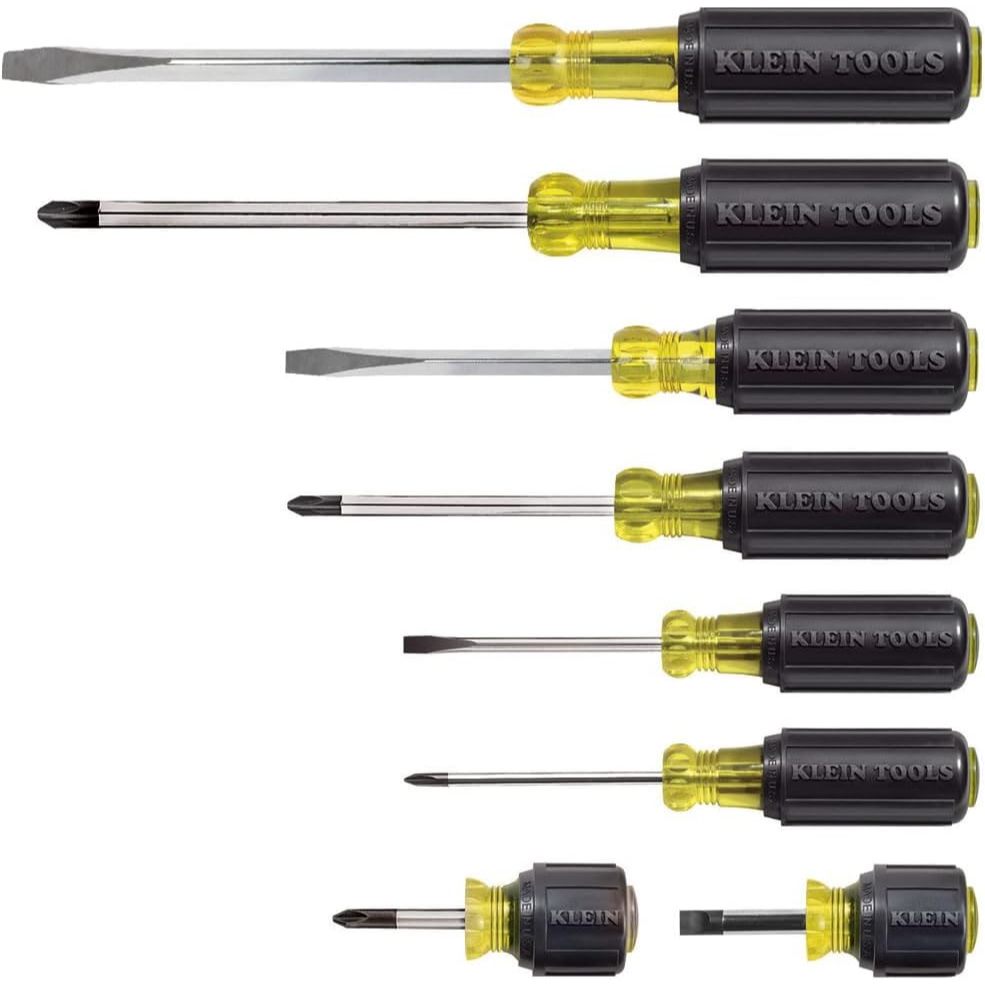 ชุดไขควงผลิตในอเมริกา Klein Tools Screwdriver Set, Made in USA, All-Purpose Screwdriver Kit 4 Philli