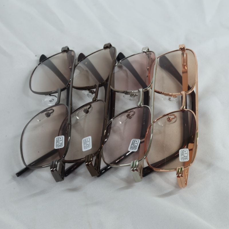 แว่นตา(สายตายาว)แว่นใส่อ่านหนังสือเลนส์บวกกรอบเต็ม เลนส์สีชา - รูปที่ 4