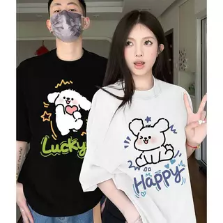 เสื้อคู่ชายหญิง แขนสั้น คอกลม ผ้านิ่มใส่สบาย ES407