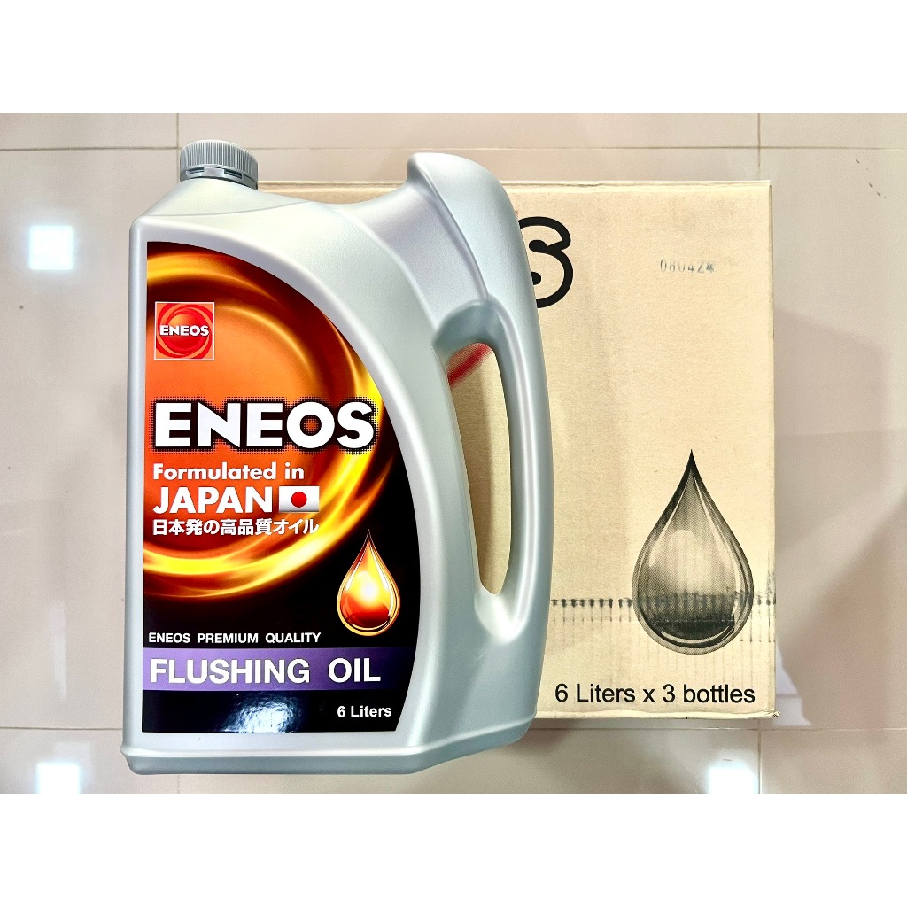 ENEOS FLUSHING OIL ฟลัชชิ่ง ออยล์  1 ลัง มี 3 ชุด ๆ ละ 6 ลิตร