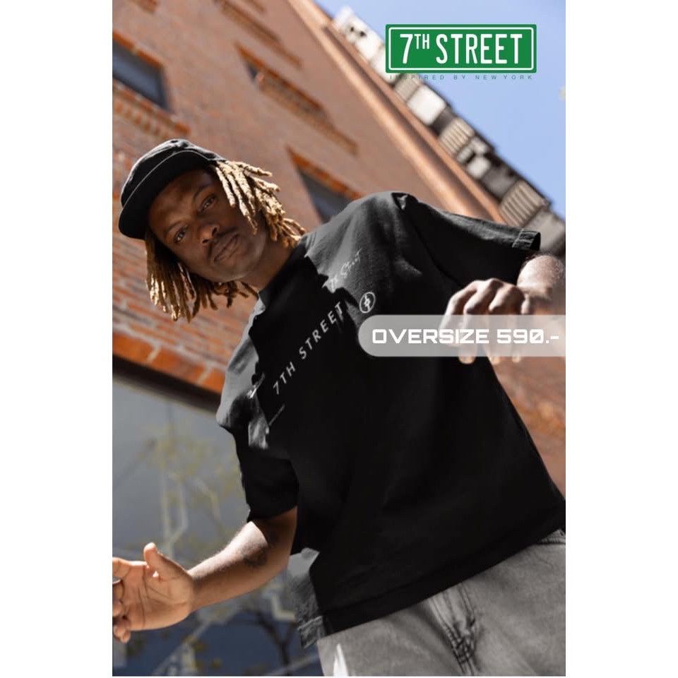 7th Street เสื้อยืดแบบโอเวอไซส์ (Oversize) รุ่น OF-TAM002