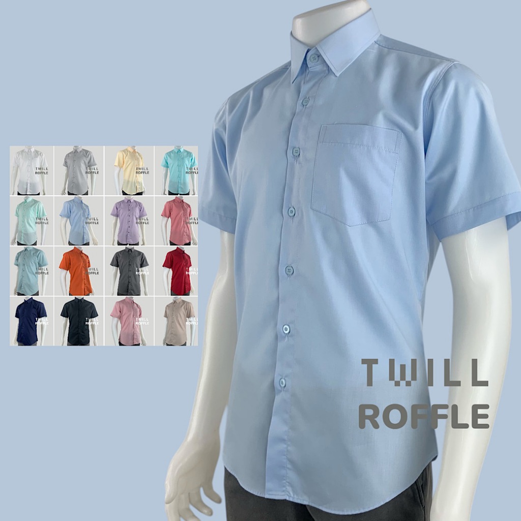 🔥New พร้อมส่ง🔥เสื้อคอปก ผ้าทวิว เข้ารูป แขนสั้น M-3XL