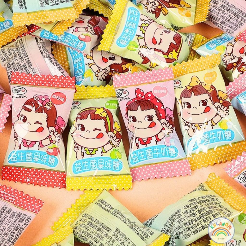 💫Fujiya Milky Candy ลูกอมนมญี่ปุ่น 50-100g.  ลูกอมนมฮอกไกโด ลายน้อง Peko&Poko ของแท้ 🇯🇵