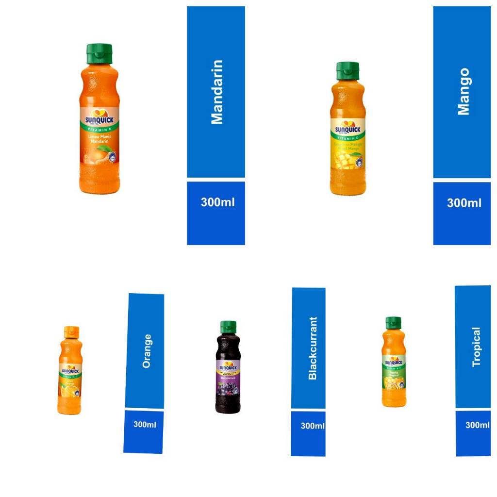 sunquick ชนิดเข้มข้น ขนาด 300 มล.