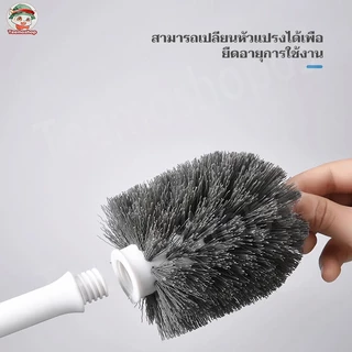 แปรงขัดห้องน้ำ แปรงล้างสุขภัณฑ์ แบบหัวกลม ที่ขัดห้องน้ำ ไม้ขัดส้วม อเนกประสงค์ ที่ขัดห้องน้ำ