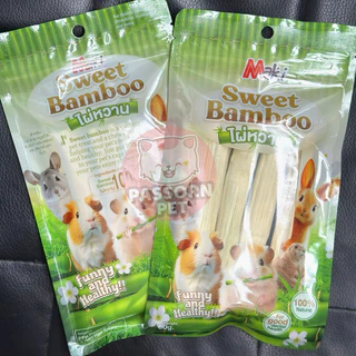 [Passorn.Pet] Maki Sweet Bamboo Apple Stick ไม้แอปเปิ้ล ไม่ไผ่หวาน กระต่าย ชินชิลล่า หนูแกสบี้ ขนาด 60 กรัม
