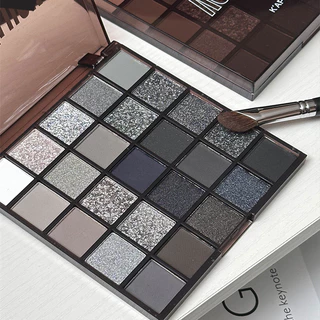 พาเลทตา 25สี อายแชโดว์ กันน้ํา เม็ดสีควันสูง อายแชโดว์โกธิค สุดเท่ ประกายชิมเมอร์ สีสวย ติดทน