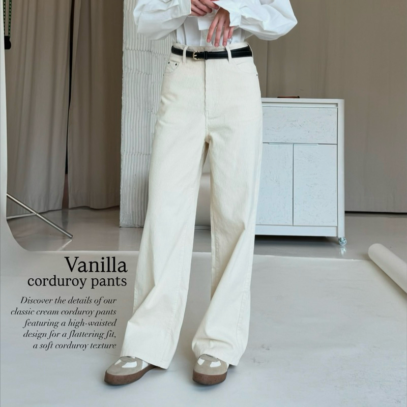 something Vanilla corduroy pants