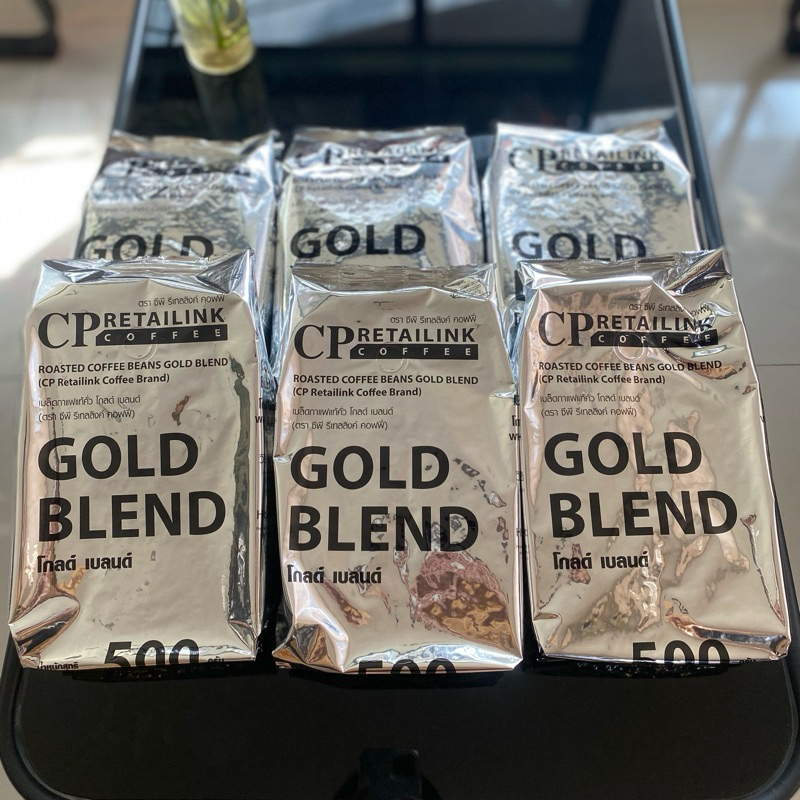 ❗️ยกลัง6ถุง 3kg.❗️GlodBlend กาแฟซีพี กาแฟมวลชน คั่วเข้ม เมล็ดกาแฟพรีเมียม by Cp Retailink หอมเข้ม สู