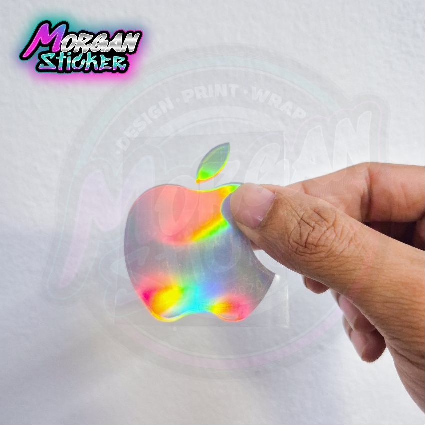 สติ๊กเกอร์ Apple สติ๊กเกอร์สะท้อนเเสง l ขนาด 6 เซนติเมตร
