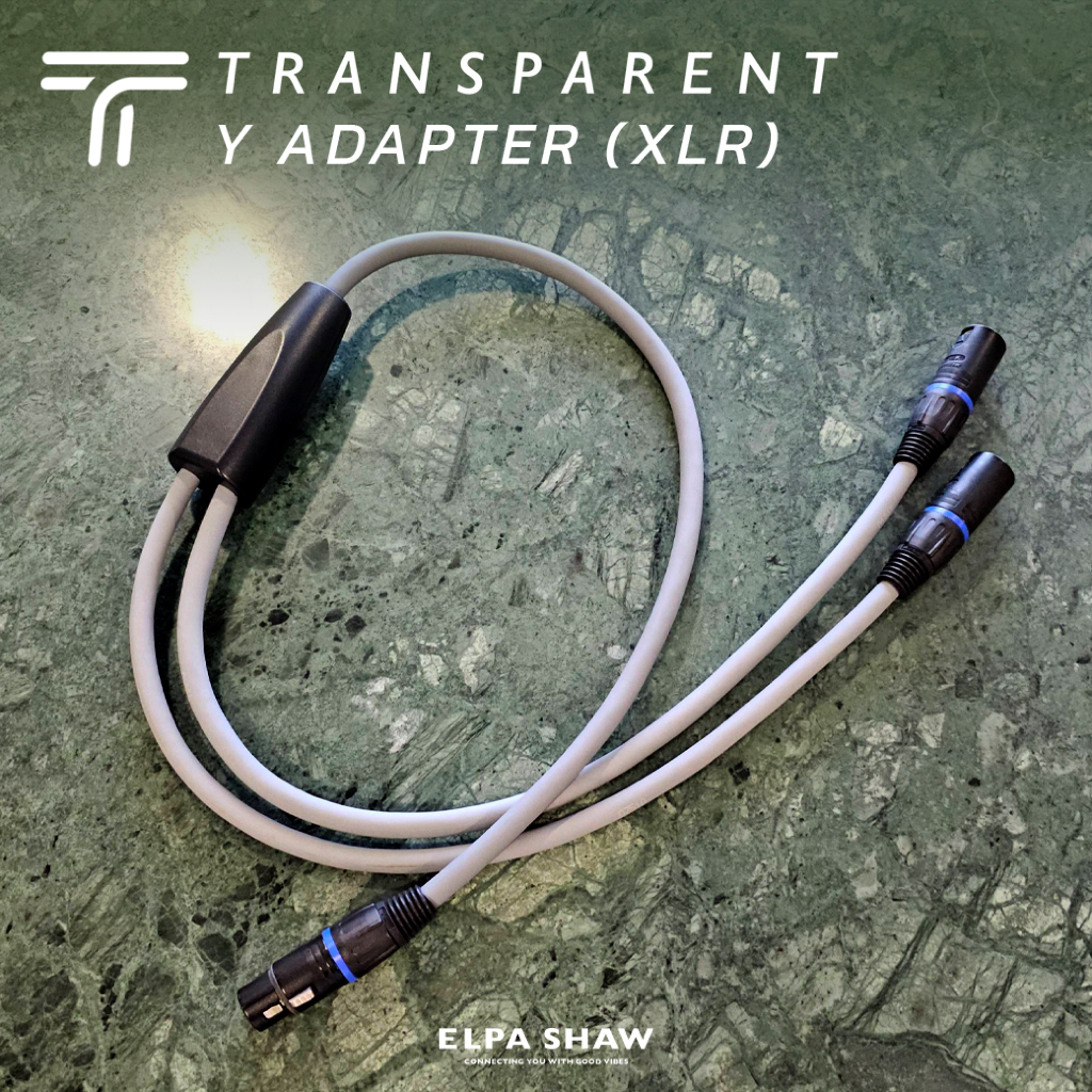 Transparent Y Adapter (XLR) สาย Y Adapter Spliiter หัว XLR