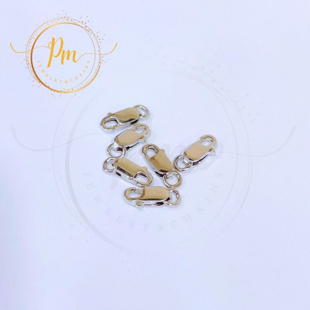 ตะขอก้ามปู PM.JEWELRY สร้อยคอ ทองคำแท้18K 75% น้ำหนัก 0.39 กรัม (ทองขาว) มีใบรับประกันจากทางร้าน