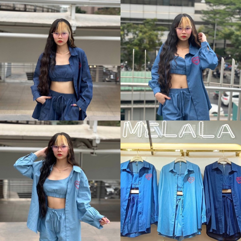 LILY เซ็ต 3 ชิ้น[เสื้อคลุม+สายเดี่ยว+กางเกง]งานป้ายนำเข้า ชุดเซ็ตใส่เที่ยว ชุดสวยๆ งานสวยตรงปกสุดๆค่า - รูปที่ 6