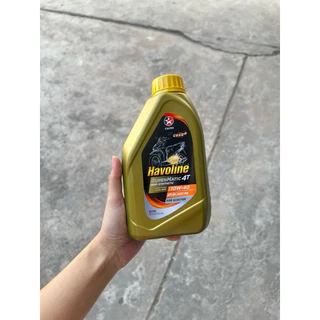 น้ำมันเครื่อง Caltex Havoline ซุปเปอร์เมติก 4T รถออโตเมตริก 10W-40 0.8 L