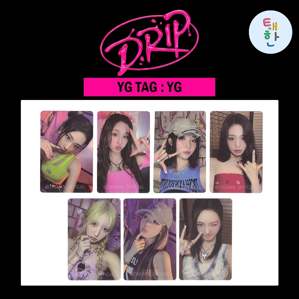 ✅พร้อมส่ง 🔴ลด 30% SHOPEE LIVE🔴 [BABYMONSTER] เฉพาะ PHOTOCARD ของอัลบั้ม DRIP - YG TAG ver. (YG Gift)