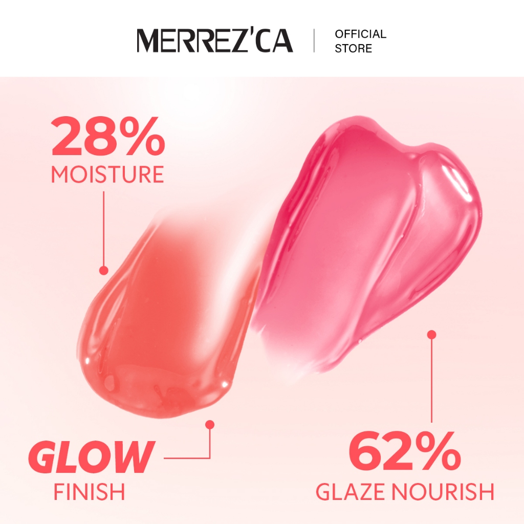 (กดตัวเลือก 3 ซอง 59.- เท่านั้น) Merrezca sugar glazed lip glow -Sachet พลัสความวิ๊ง เหมือนปากกระจก - 2
